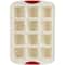 Trudeau® Structure Silicone™ 12-Cavity Confetti Fuchsia Brownie Pan